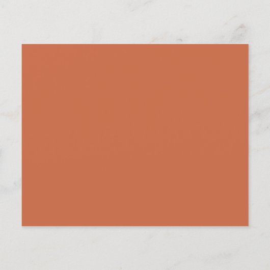 Papier Budget Simple QR Code Terracotta Mariage RSVP (Dos)