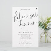 Papier Budget Simple Répétition Dîner Plus grand Invitati (Debout devant)