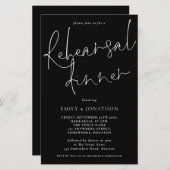 Papier Budget Simple Répétition Dîner Script invitation n (Devant / Derrière)