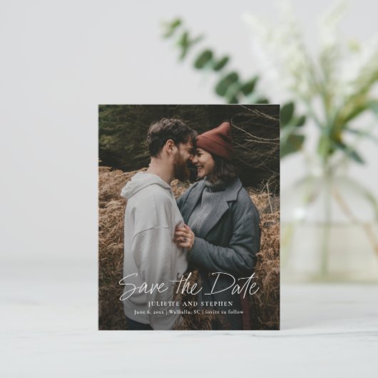 Papier Budget Simple Script Mariage Photo Enregistrer La  (Debout devant)