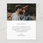 Papier Budget Simple Script Mariage Photo Enregistrer La  (Dos)