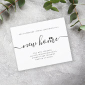 Papier Budget simple script moderne déplacer faire-part