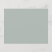 Papier Budget Simple Silvery Sage Vert Mariage RSVP (Dos)