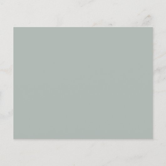 Papier Budget Simple Silvery Sage Vert Mariage RSVP (Dos)