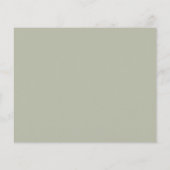 Papier Budget Simple Soft Sage Vert Mariage RSVP (Dos)