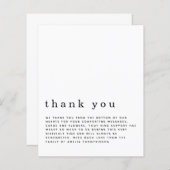 Papier Budget Simple Texte Funéraire Sympathie Merci (Devant / Derrière)