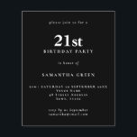 Papier Budget Simple Texte Noir 21e Invitation Anniversai<br><div class="desc">Budget Simple Texte Noir 21e Invitation anniversaire. Un rapport qualité/prix inférieur 4, 5 x 5, 6 pouces alternative par défaut à l'option semi-brillant qui est recommandé pour les invitations et est une épaisseur similaire à une carte postale. L'option satin est beaucoup plus mince papier mieux pour les enceintes.</div>