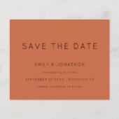 Papier Budget Simple Typographie Terracotta Enregistrer L (Devant)