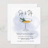 Papier Budget Sip & Dip Cocktail Pool Party (Devant / Derrière)