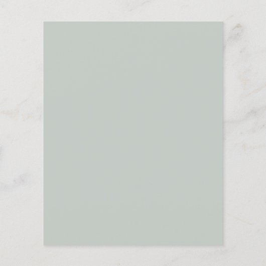 Papier Budget Site Web RSVP Sage Eucalyptus Mariage Invit (Dos)