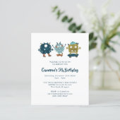 Papier Budget Skateboard Monsters 5e anniversaire Invitat (Debout devant)