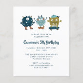 Papier Budget Skateboard Monsters 5e anniversaire Invitat (Devant)
