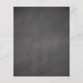 Papier Budget Snowflake Chalkboard Baby shower rose (Dos)