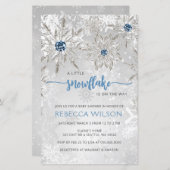 Papier Budget Snowflake est sur le chemin Baby shower de  (Devant / Derrière)