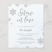 Papier Budget Snowflake neige en amour Fête des mariées d (Devant)