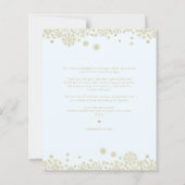 Papier Budget Snowflakes First Merry Christmas Fake Gold (Dos)