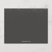 Papier Budget Snowflakes Holiday Moving Faire-part (Dos)