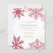 Papier Budget Snowflakes Noël hiver Fête des mariées (Devant)