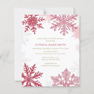 Papier Budget Snowflakes Noël hiver Fête des mariées