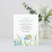 Papier Budget Sous La Mer 1er Anniversaire Jumeaux Fête (Debout devant)