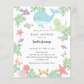 Papier Budget sous le Baby shower marin Cute Pastel (Devant)