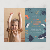 Papier Budget Sous Le Sea Boy Photo Anniversaire (Devant)