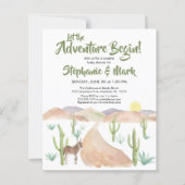 Papier Budget South West Desert Baby shower d'aventure (Devant)