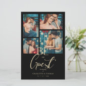 Papier Budget Soyez notre devis Invité Mariage fantaisist (Debout devant)