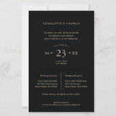 Papier Budget Soyez notre devis Invité Mariage fantaisist (Dos)