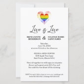 Papier Budget Soyez Notre Guest Pride Rainbow Heart LGBT (Dos)