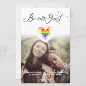 Papier Budget Soyez Notre Guest Pride Rainbow Heart LGBT (Devant)