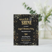 Papier Budget Sparkine Shine Gold Black Christmas Party (Debout devant)