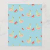 Papier BUDGET Splish Splash Dino Pool Party Anniversaire (Dos)