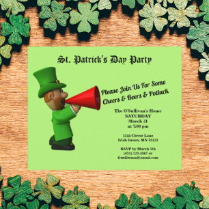 Papier Budget St Patrick's Day Party Potluck Invitation P