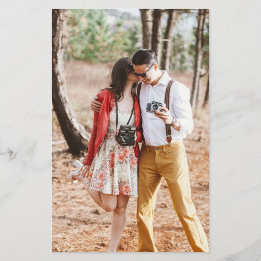 Papier BUDGET Starry Night Marine Gold A9 Mariage Invite (Dos)