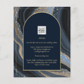 Papier BUDGET Starry Night Marine Gold Agate Mariage INVI (Dos)