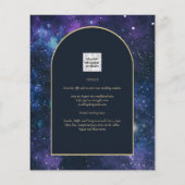Papier BUDGET Starry Nuit violet bleu mariage INVITE (Dos)