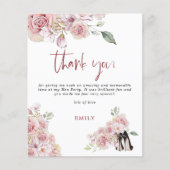 Papier Budget Stiletto Florals Photo Hen Party Merci (Devant)