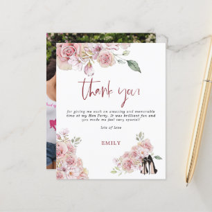 Papier Budget Stiletto Florals Photo Hen Party Merci
