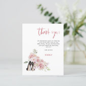 Papier Budget Stiletto Rose Florals Hen Party Merci (Debout devant)