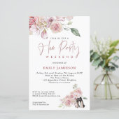 Papier Budget Stiletto Week-end Itinéraire Hen Invitation (Debout devant)