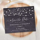 Papier Budget String Lumières Mariage Enregistrer La Date