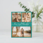 Papier Budget Style 3 Photo Collage Mariage Merci (Debout devant)