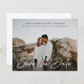 Papier Budget stylé simple Script stylé Enregistrer la da (Devant / Derrière)