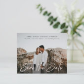 Papier Budget stylé simple Script stylé Enregistrer la da (Debout devant)