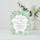 Papier Budget Succulents Invitations de douche nuptiale (Debout devant)
