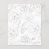 Papier Budget Succulents Invitations de douche nuptiale (Dos)