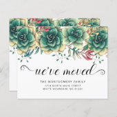 Papier Budget Succulents Poules Poules Moving Faire-part (Devant / Derrière)