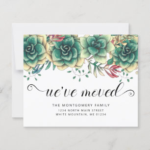 Papier Budget Succulents Poules Poules Moving Faire-part