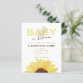 Papier Budget Sunflower Baby in Bloom Shower Party (Debout devant)